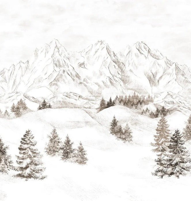 Tapete Bergmassiv der Alpen