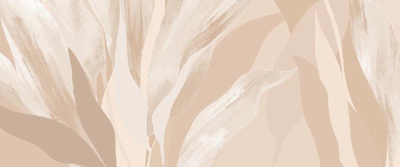 Tapete Blumenstoff beige
