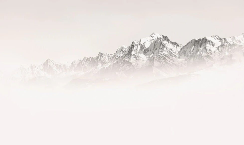 Tapete Nebliger Morgen Mont Blanc