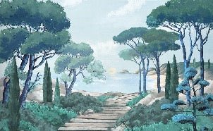 Tapete „Spaziergang in den Calanques“