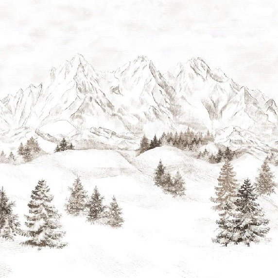 Tapete Bergmassiv der Alpen