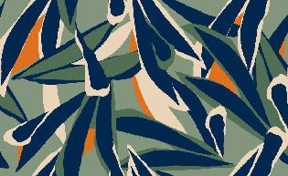 Papier peint panoramique esquisse végétale, XXL, tendance