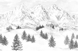 Tapete Berggipfel von Chamonix
