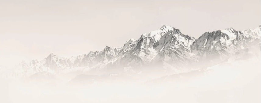 Papier peint Mont Blanc dans la brume sépia, XXL, tendance