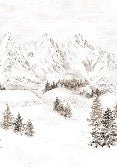 Tapete Bergmassiv der Alpen
