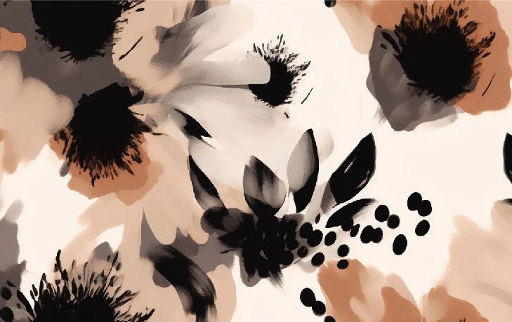 Hypnotische Blumentapete