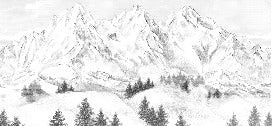 Tapete Berggipfel von Chamonix