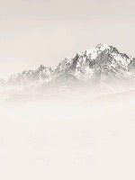 Tapete Mont Blanc im Sepia-Nebel