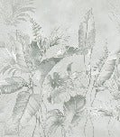 Papier peint élégante jungle sauge, XXL, tendance