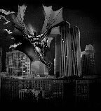 Panorama-Tapete batman film hero all dark