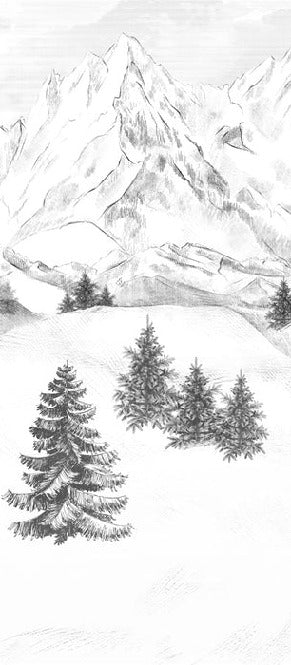 Tapete Berggipfel von Chamonix