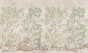 Panorama-Tapete Chinoiserie Garden