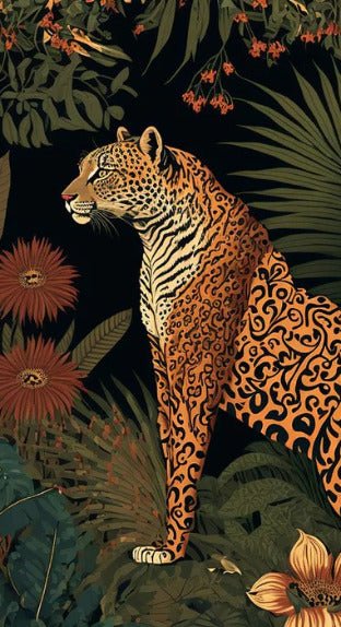 Exotische Tigertapete