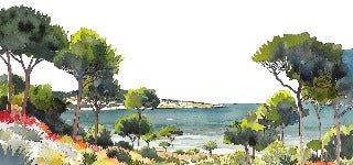 Panorama-Tapete Sommerluft