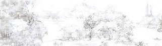 Tapete Kiefernwald Aquarell