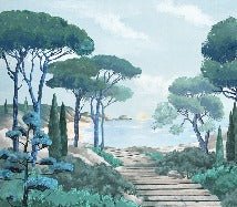 Papier peint balade dans les calanques, XXL, tendance