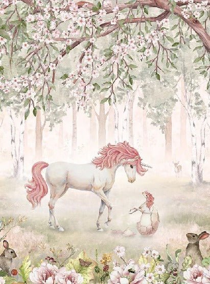 Papier peint licorne féerique fille, XXL, tendance