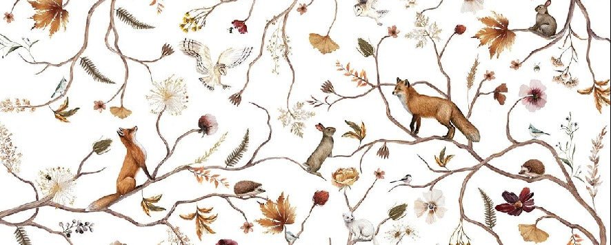 Papier peint enfant forêt aventure, XXL, tendance