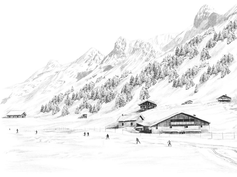 Tapete Clusaz ski fond montagne Confins