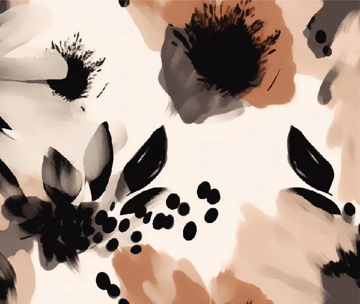 Papier peint fleur hypnotique, XXL, tendance