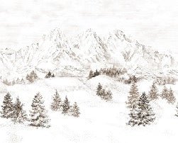 Tapete Bergmassiv der Alpen