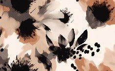 Hypnotische Blumentapete