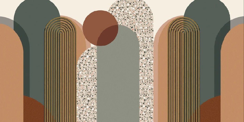 Papier peint Art déco graphique tendance, XXL, tendance