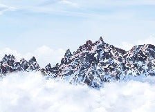 Tapete Mont Blanc Leinwand der Gipfel