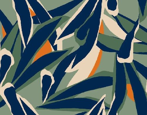 Papier peint panoramique esquisse végétale, XXL, tendance