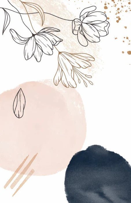 Tapete Formen und Blumen