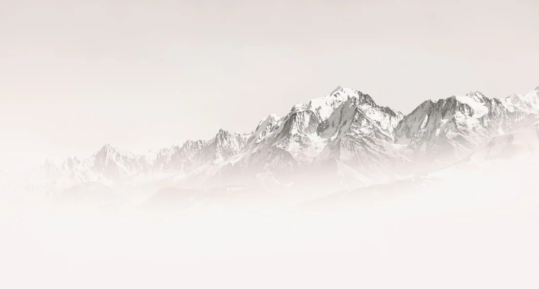 Tapete Nebliger Morgen Mont Blanc