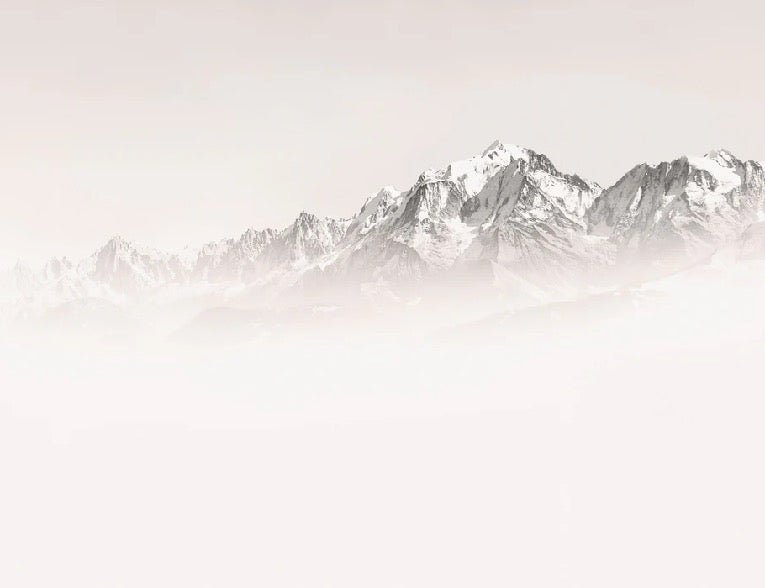 Tapete Nebliger Morgen Mont Blanc