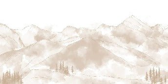 Papier peint panoramique Aravis sépia, XXL, tendance