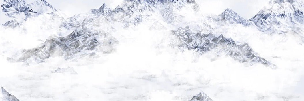 Tapete Mount Everest blau