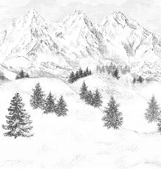 Tapete Berggipfel von Chamonix
