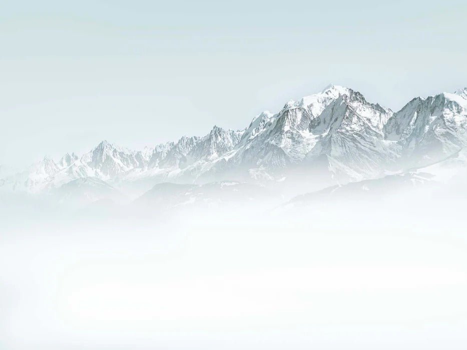 Tapete Mont Blanc im blauen Dunst