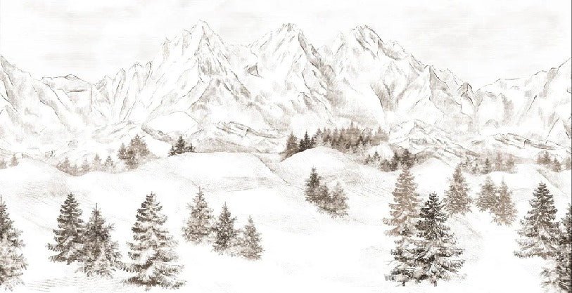 Tapete Bergmassiv der Alpen