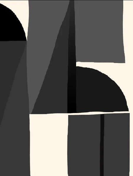 Tapete Memphis Stil schwarz