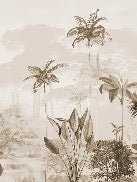 Panorama-Tapete Dschungel Eden Sepia