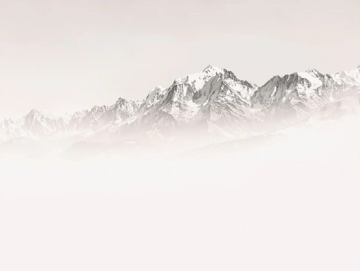 Tapete Nebliger Morgen Mont Blanc