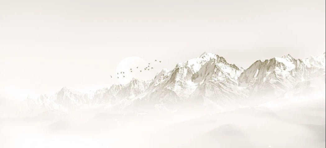 Tapete Nebliger Morgen Mont Blanc