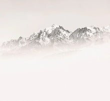 Papier peint matin brumeux Mont Blanc, XXL, tendance