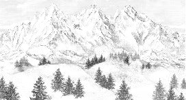 Tapete Berggipfel von Chamonix