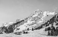Panorama-Tapete Chalet Alm