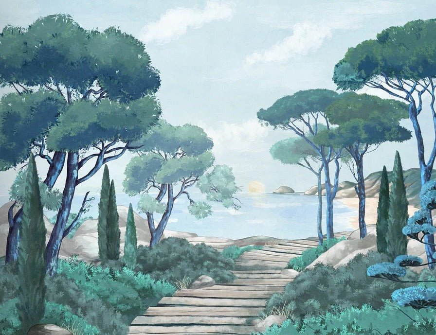 Tapete Spaziergang in den Calanques