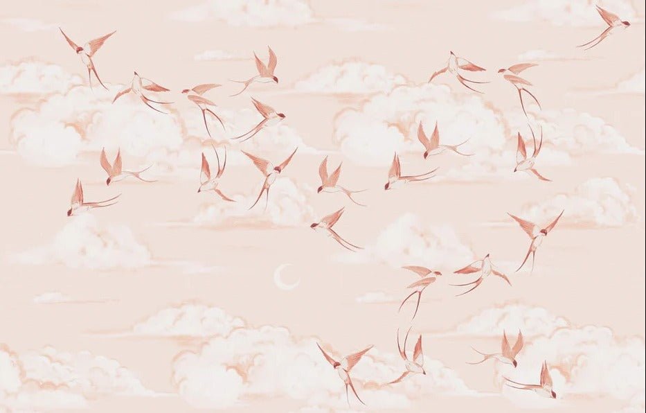 Papier peint chambre enfant poétique terracotta, XXL, tendance