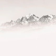 Papier peint matin brumeux Mont Blanc, XXL, tendance