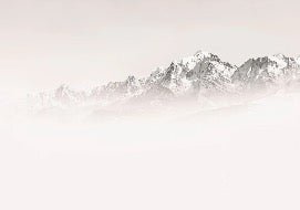 Tapete Nebliger Morgen Mont Blanc
