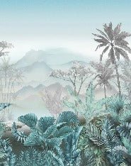 Trendtapete Tropical Blue