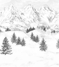 Tapete Berggipfel von Chamonix